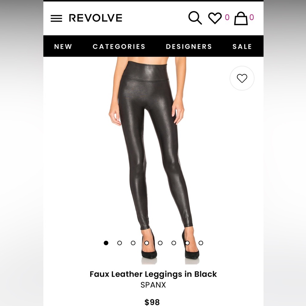 Brand new faux leather spanx